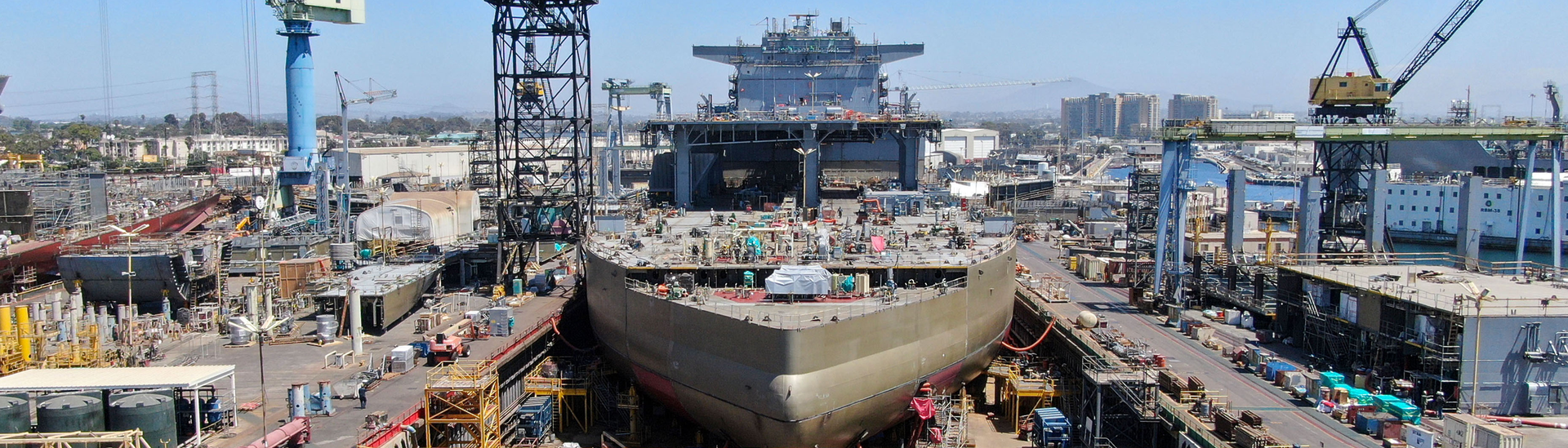 Shipyard at NASSCO in San Diego